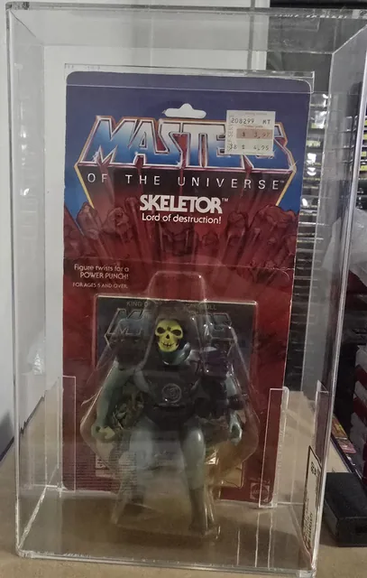 Rare 1982 Master's Of The Universe Skeletor 8 Back AFA Graded 80 C80/B85/F90 MOC