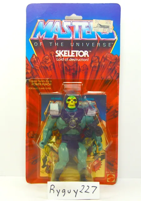 MOTU, Skeletor, 8-back, Masters of the Universe, MOC, sealed figure, He-Man