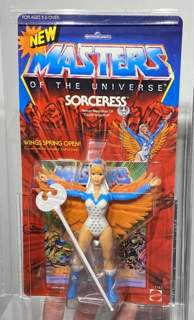 AFA 95 He-Man 1987 MOTU Mattel Sorceress Series 6 NEW (90-95-95) Highest Grade