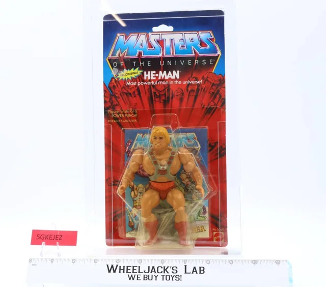 He-Man CAS GRADED 80 80/85/90 Masters of the Universe MOTU 12-Back 1984 Figure