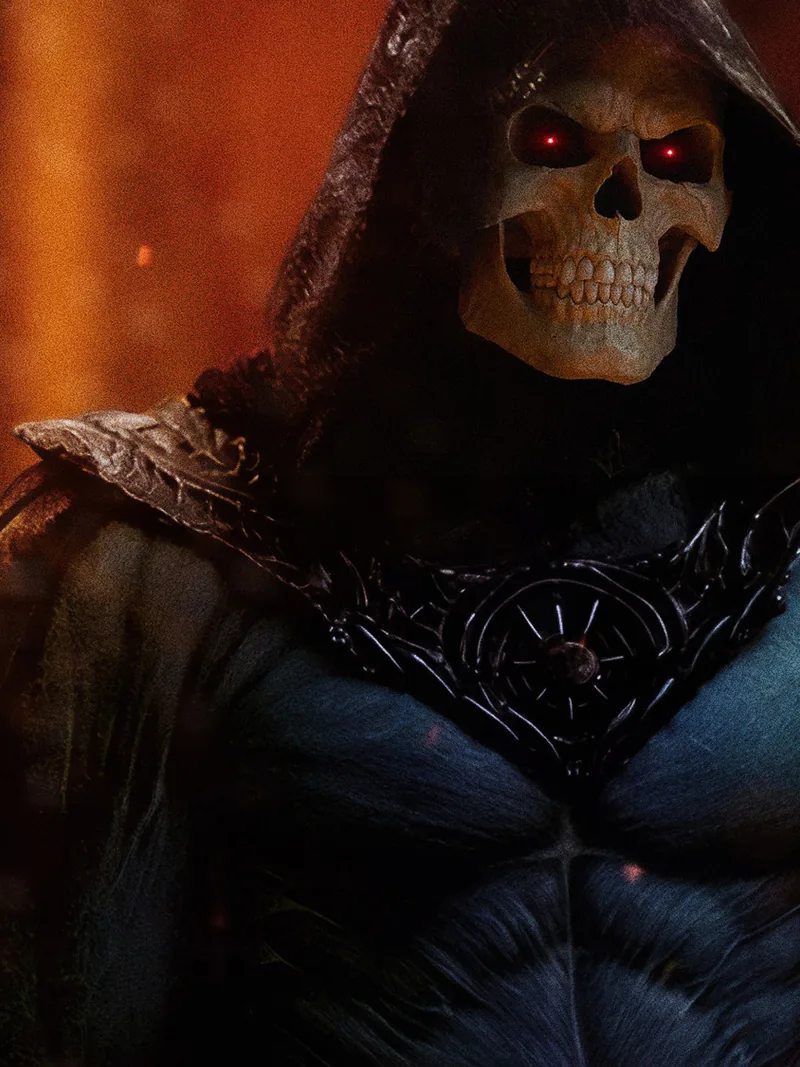 The skull beneath the sorcerer: Keldor’s ruin in profile.
