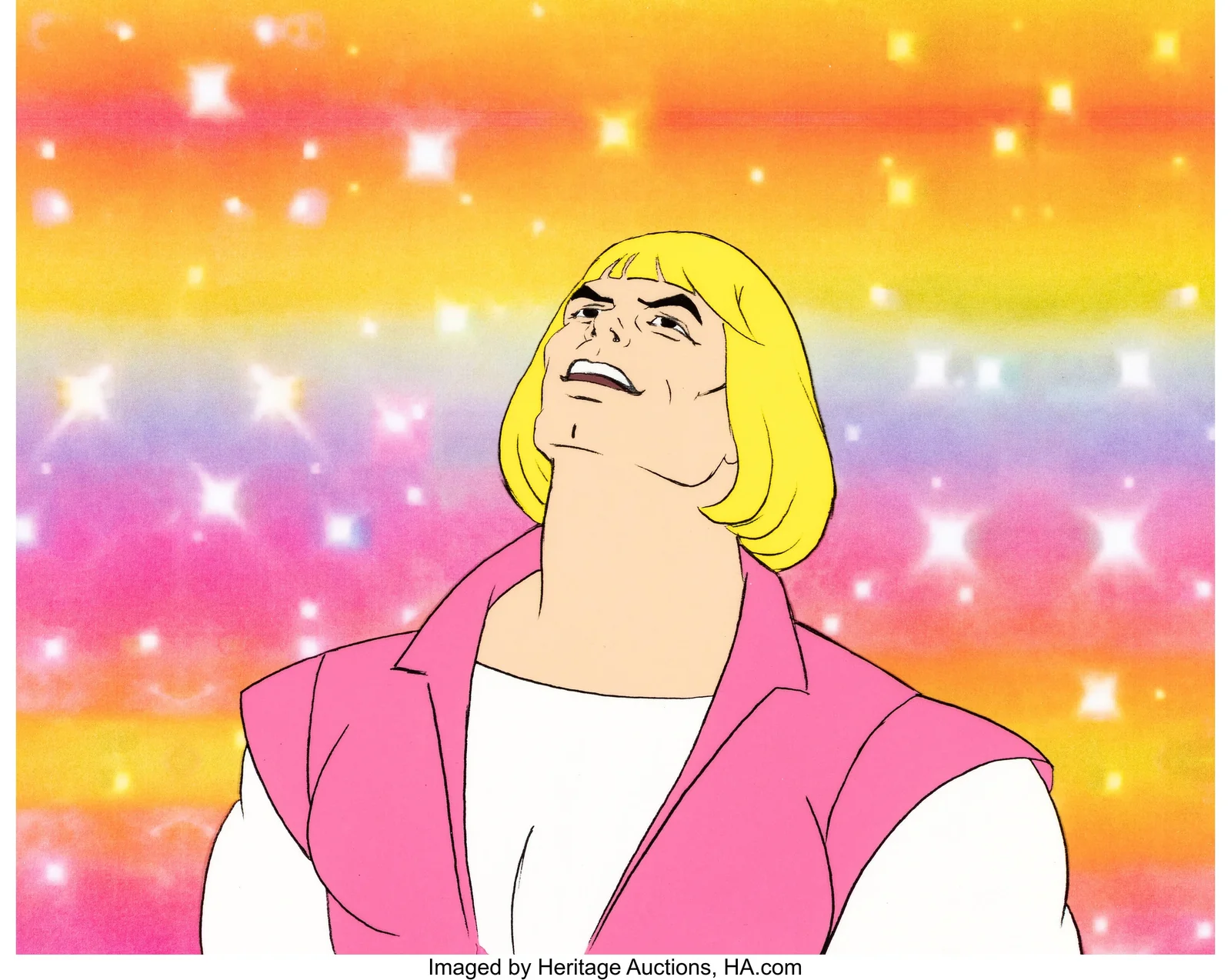 Laughing Prince Adam cel that launched the HEYYEYAA meme heads to Heritage auction