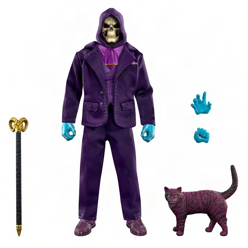 Dream Date Skeletor with cane, alternate hands and Panthor laid out