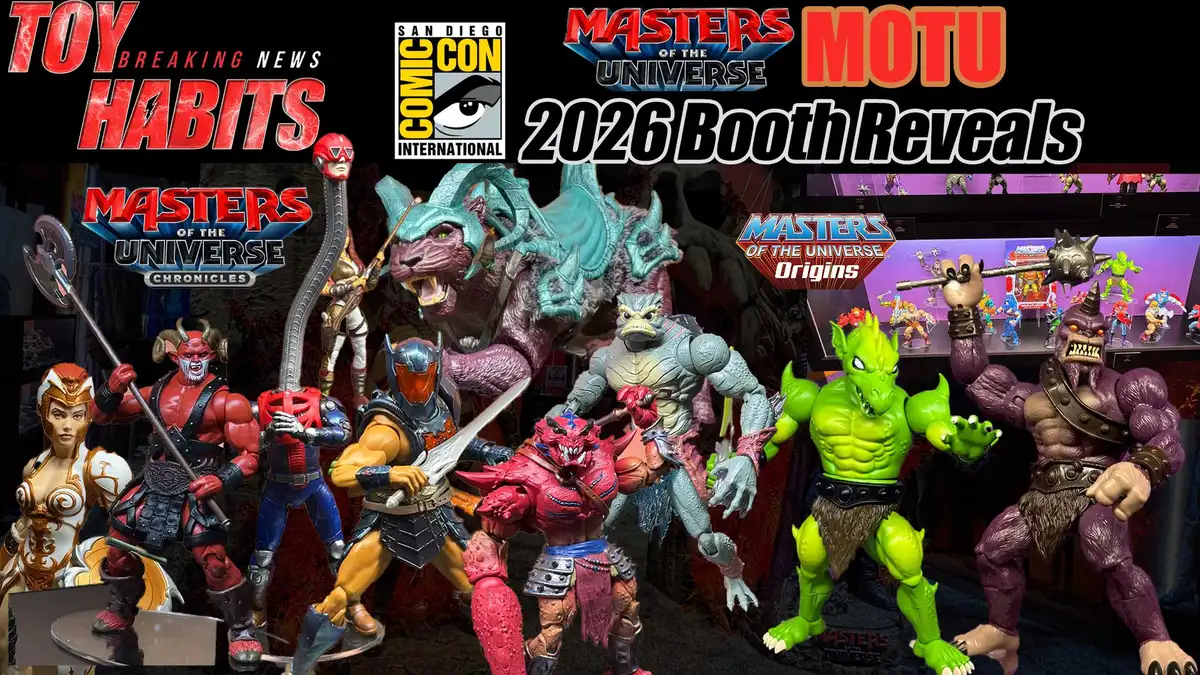 Mattel SDCC 2026 Masters of the Universe Chronicles booth reveals five new figures, new Origins line