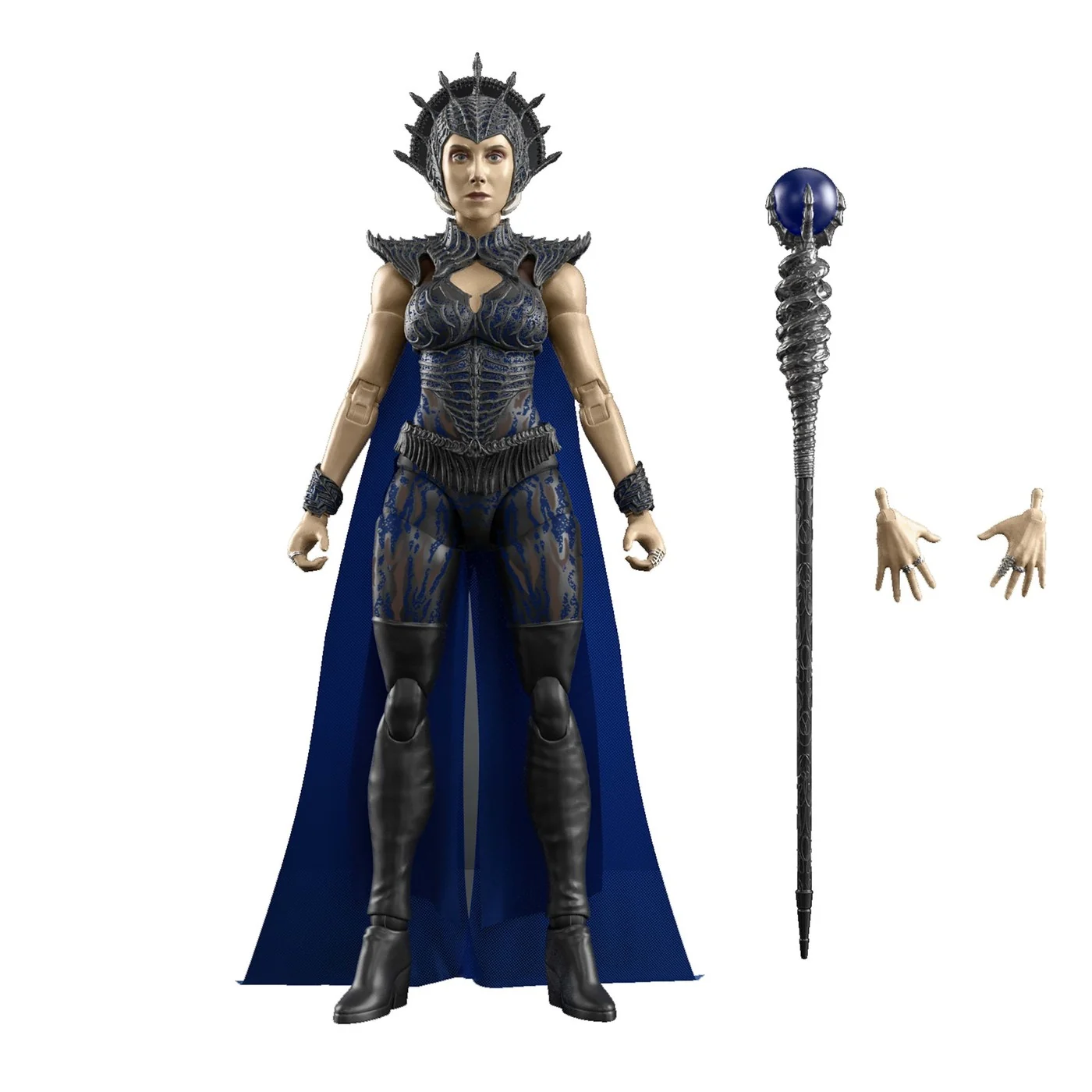 The Evil-Lyn figure with her Magical Staff and the spare pair of hands.