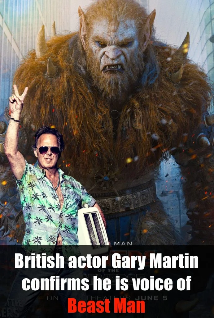 British actor Gary Martin confirmed as the voice of Beast Man in the 2026 movie