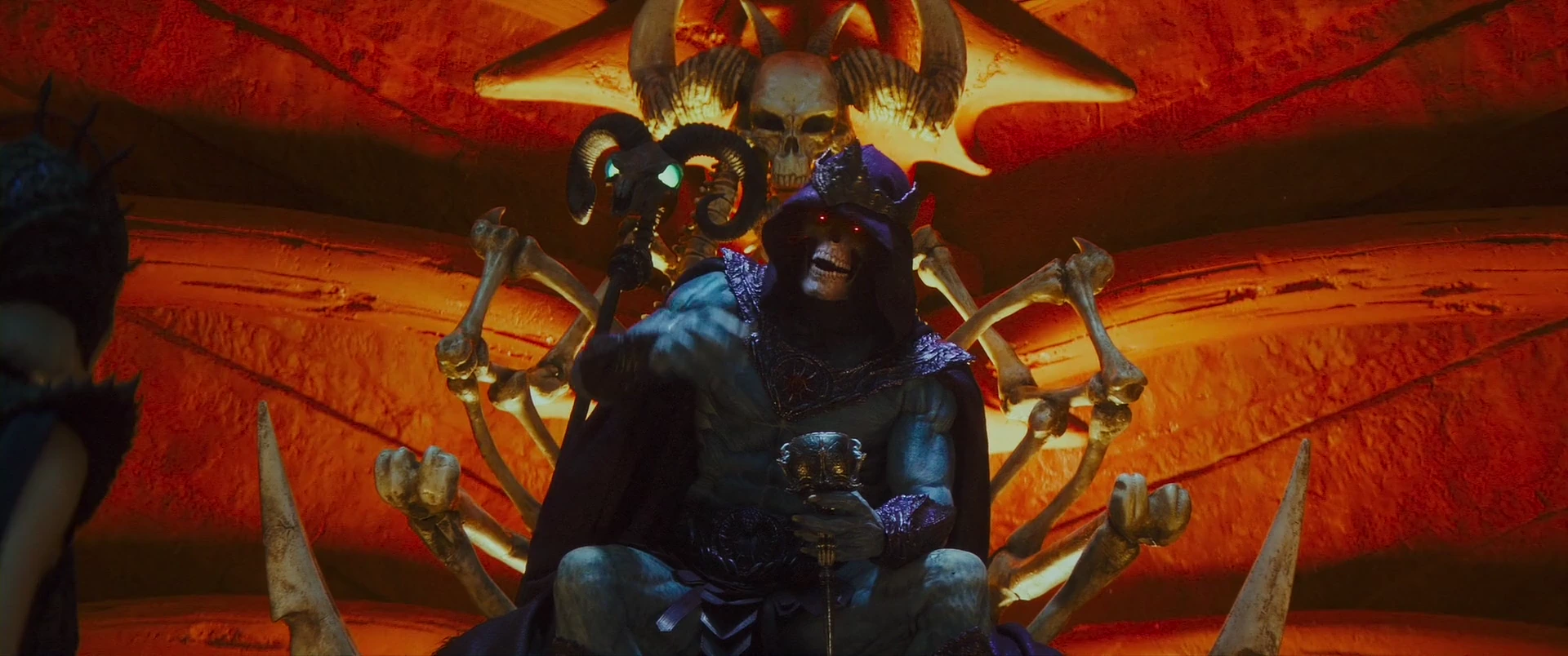 Skeletor on his throne of bone, plotting his ascent to godhood.
