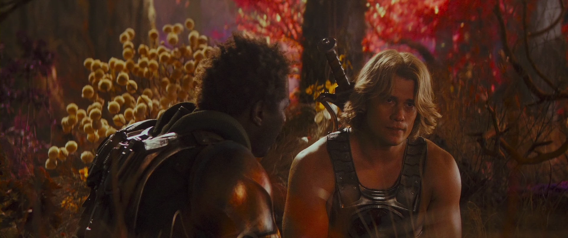 Adam takes in Man-At-Arms’ hard-won wisdom.