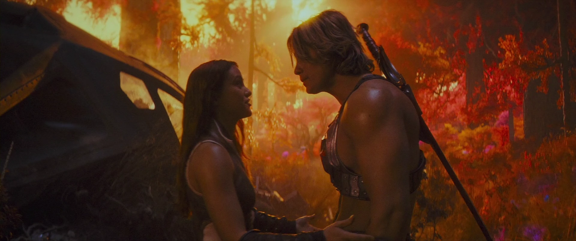 Adam and Teela, closer now, on the eve of the assault.