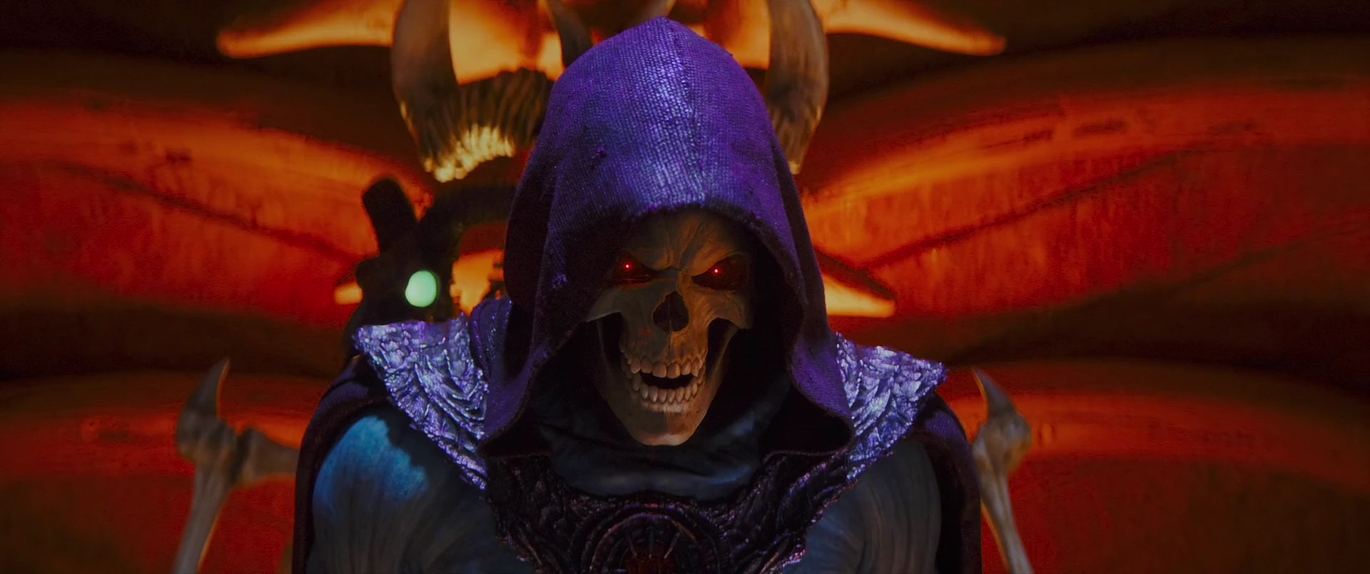 Skeletor, certain his godhood is at hand.