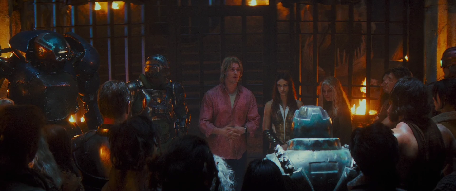 Adam rallies the captured Heroic Warriors for the breakout.
