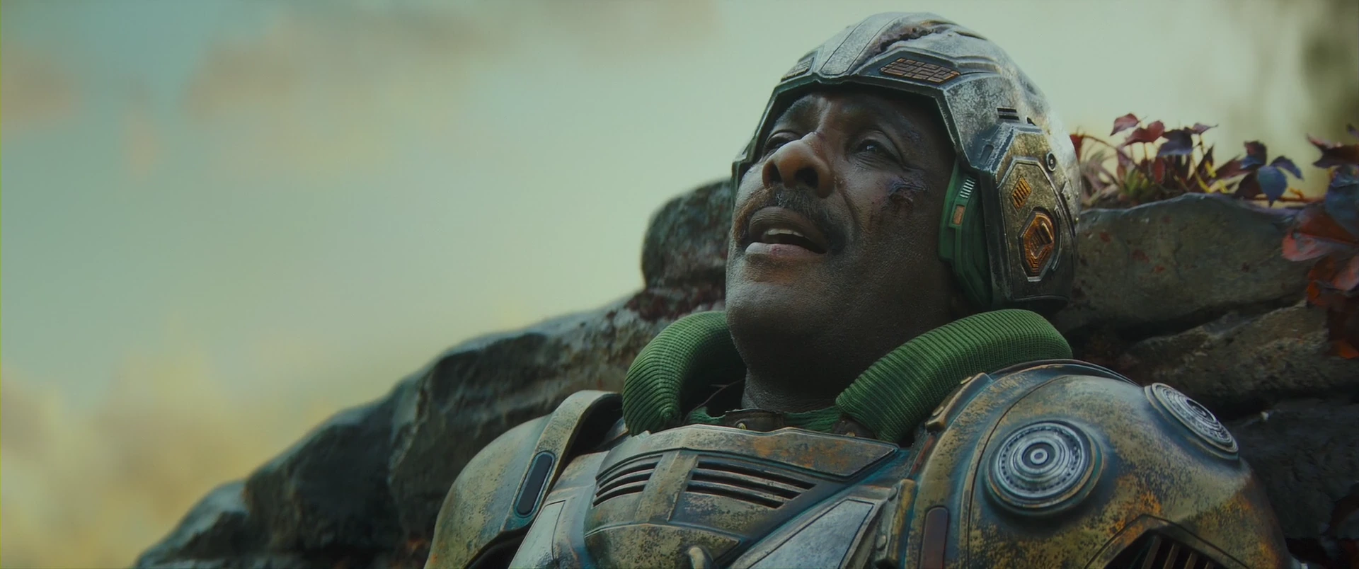 Battered but alive, Man-At-Arms holds on through the battle for Eternia.