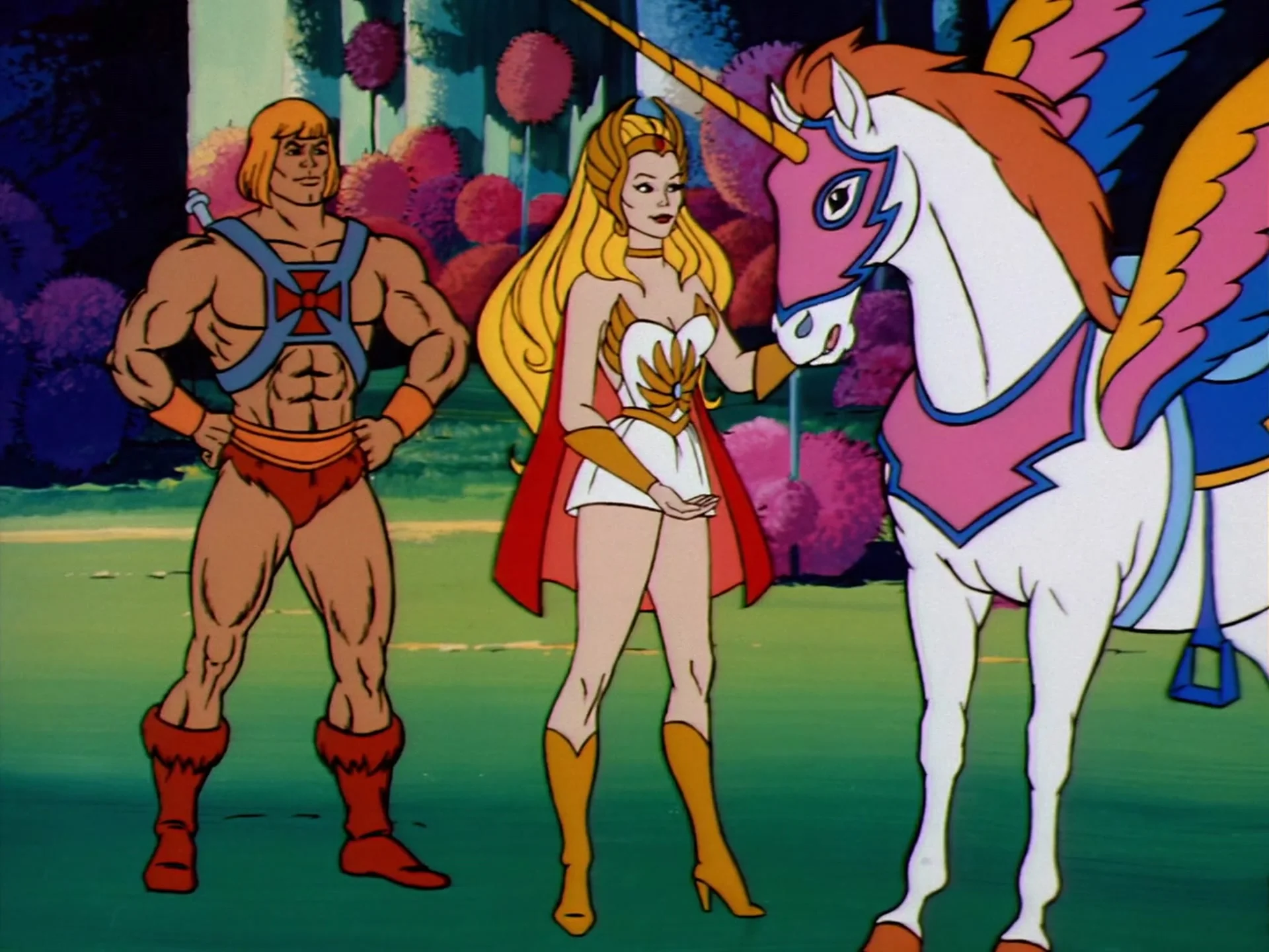 He-Man, She-Ra and Swift Wind in the Whispering Woods