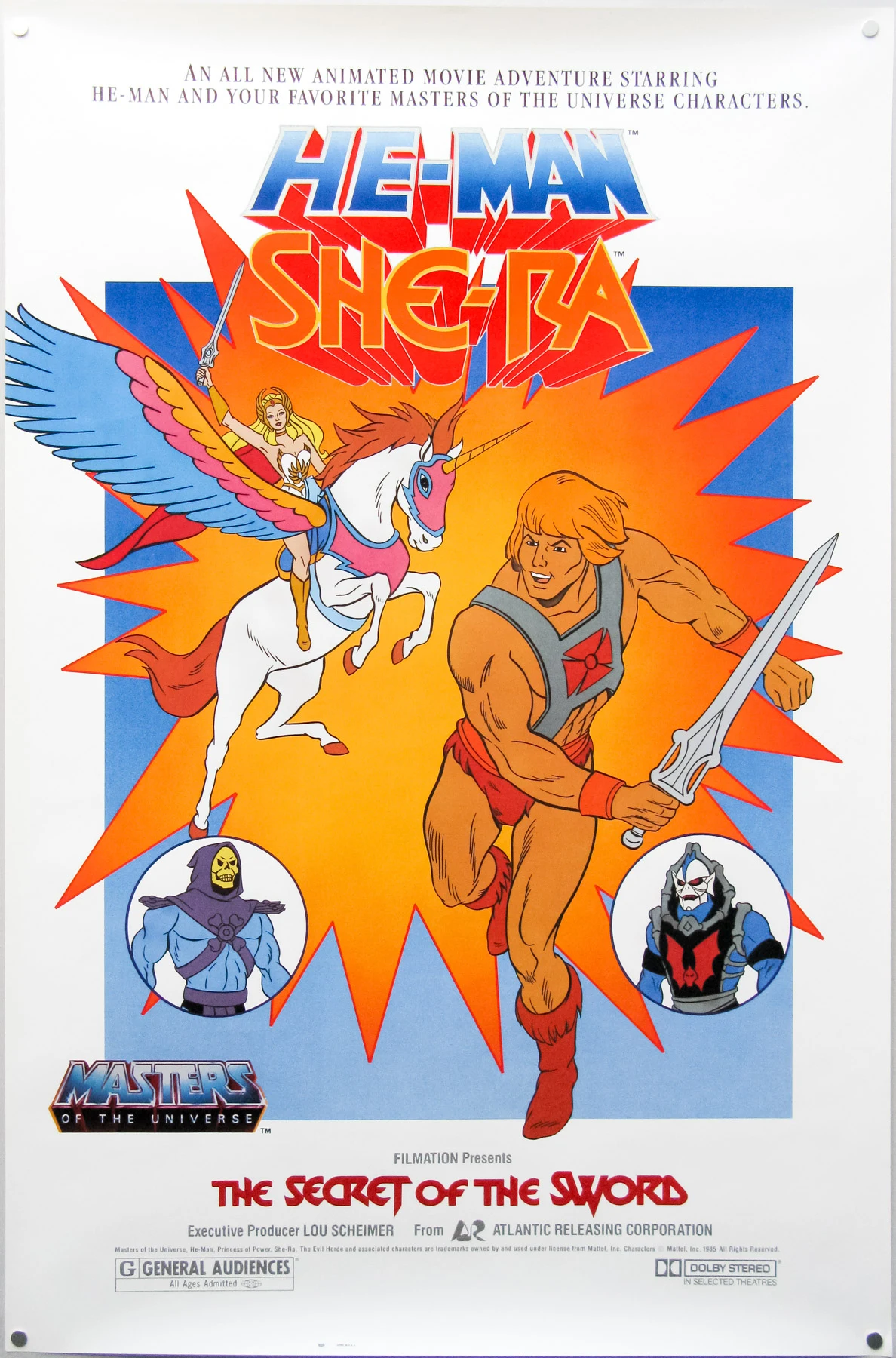 He-Man and She-Ra: The Secret of the Sword (1985) original theatrical poster