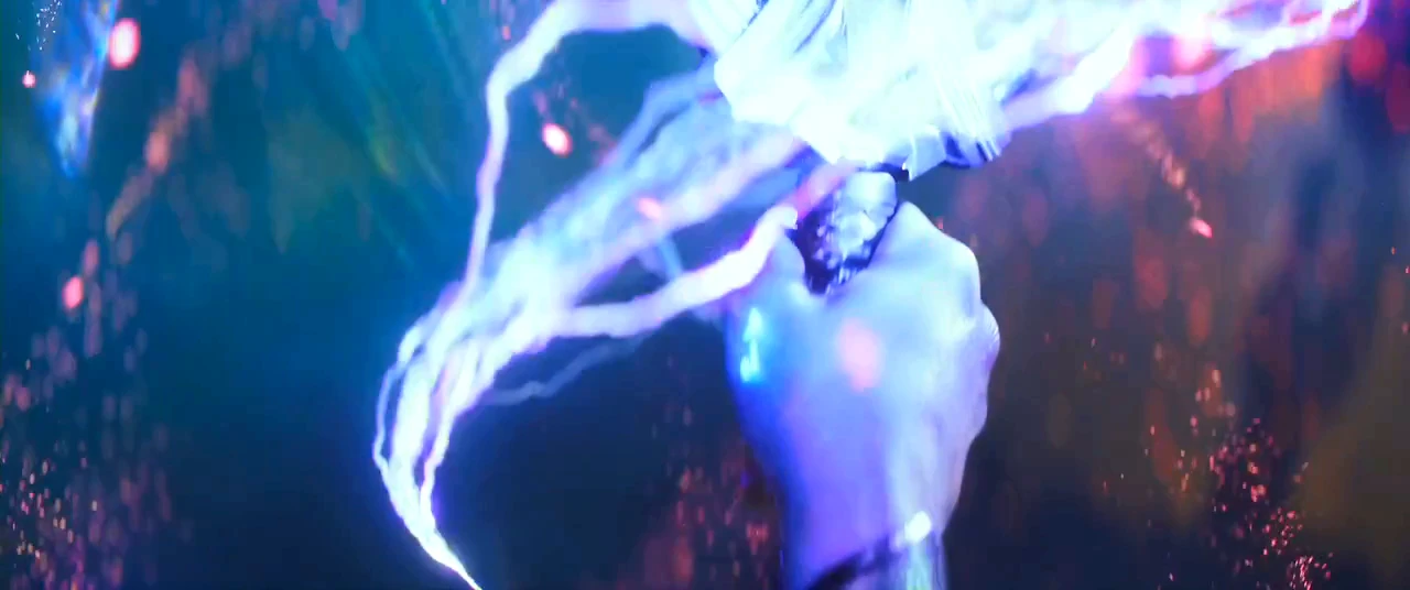 The burst of power as Adora becomes She-Ra in Masters of the Universe (2026)