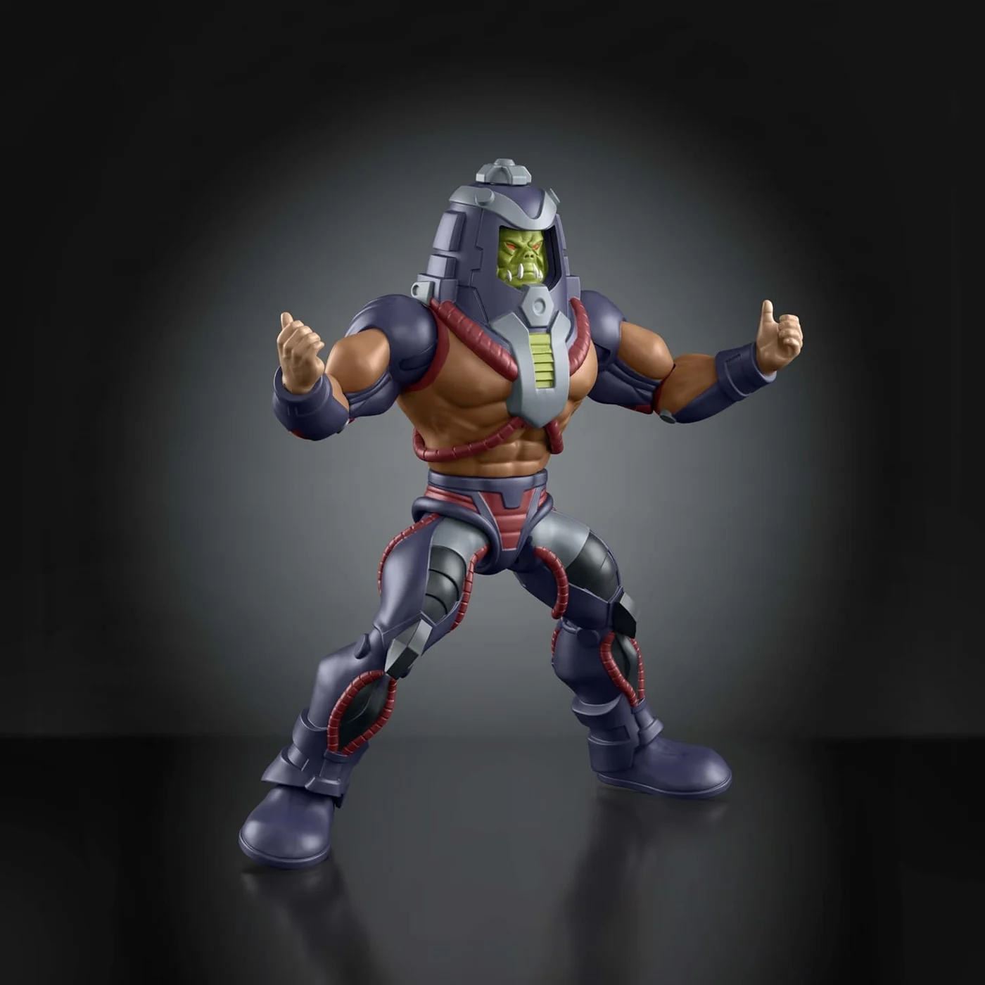 MOTU Origins 200X Man-E-Faces Deluxe action figure with oversized domed helmet