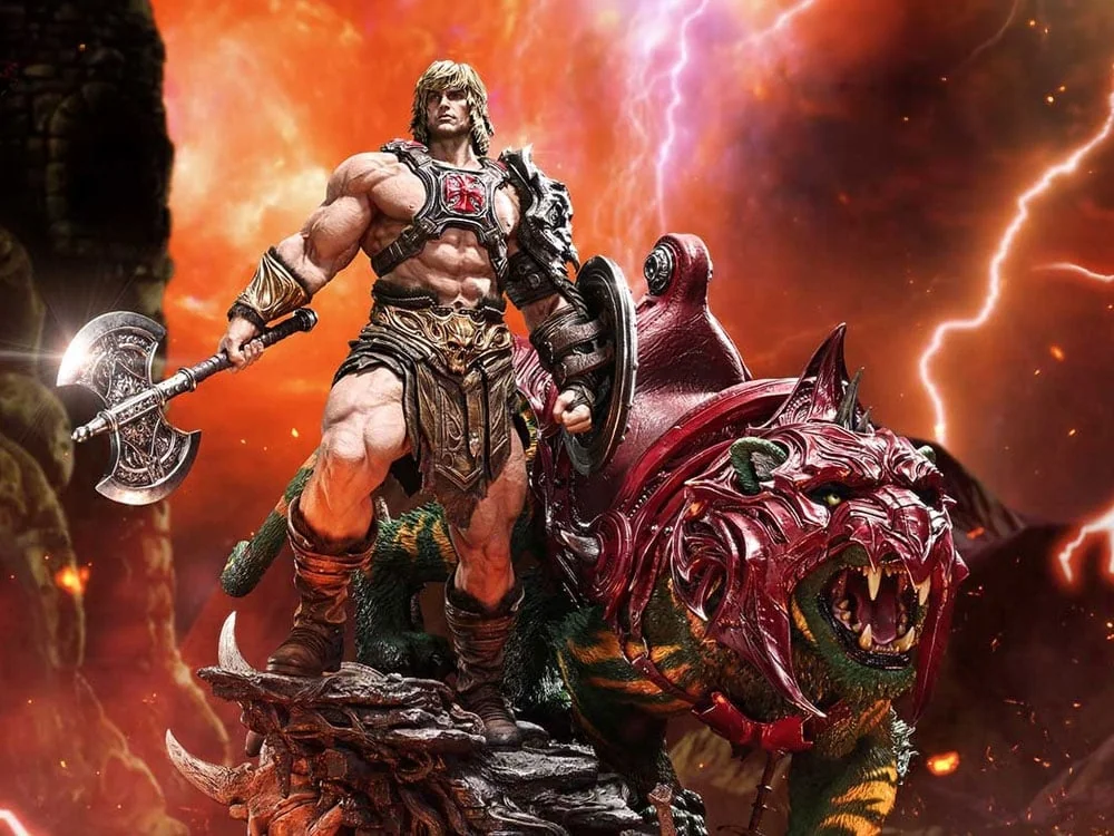 Masters of the Universe Real Elite Masterline He-Man & Battle Cat (Ultimate Bonus Ver.) 1/4 Scale Limited Edition Statue
