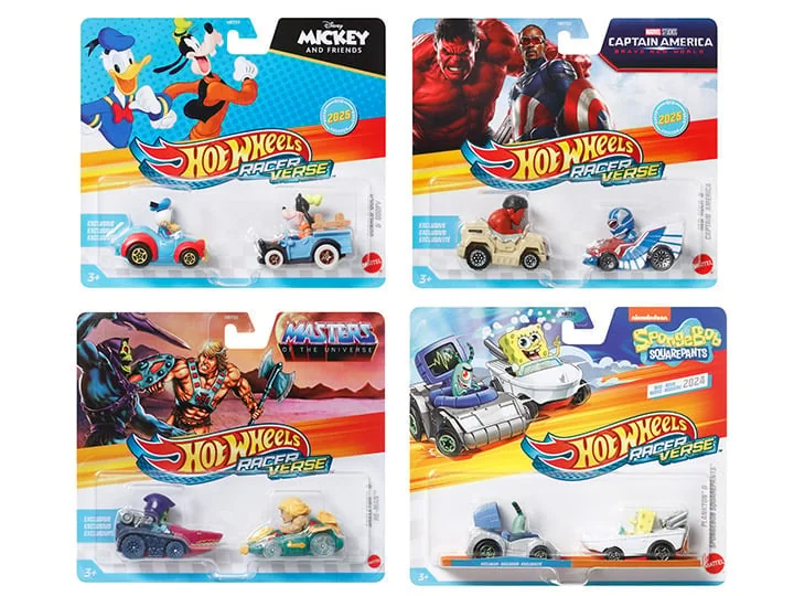 Hot Wheels Racerverse Mix 4 Case of 4 Two-Packs