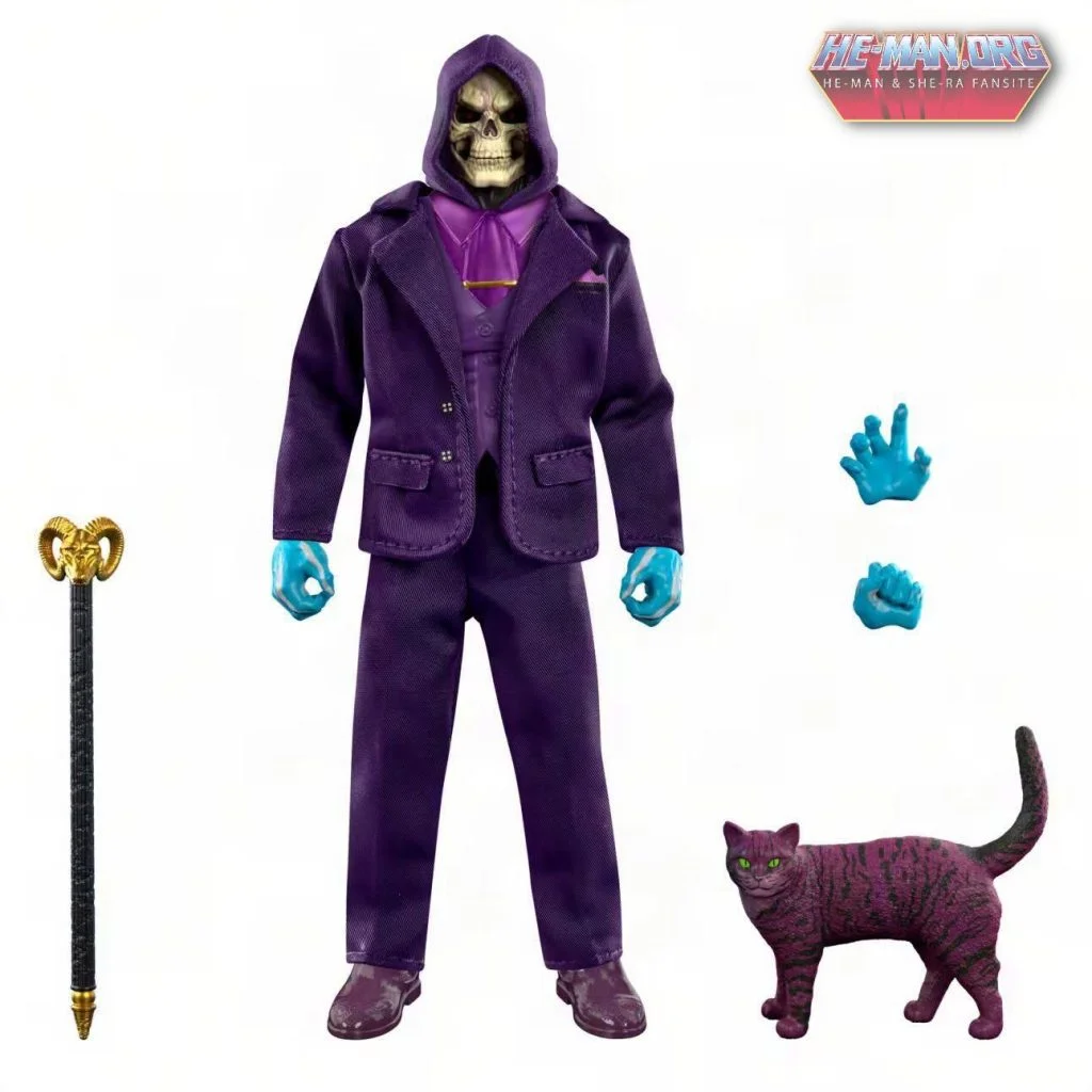 Dream Date Skeletor accessories including Havoc cane and Panthor house cat