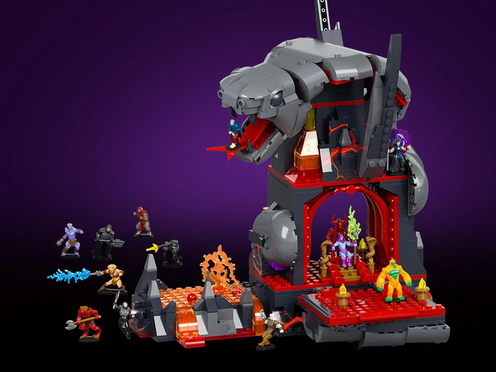Mattel Brick Shop Masters of the Universe Clash at Snake Mountain Building Set