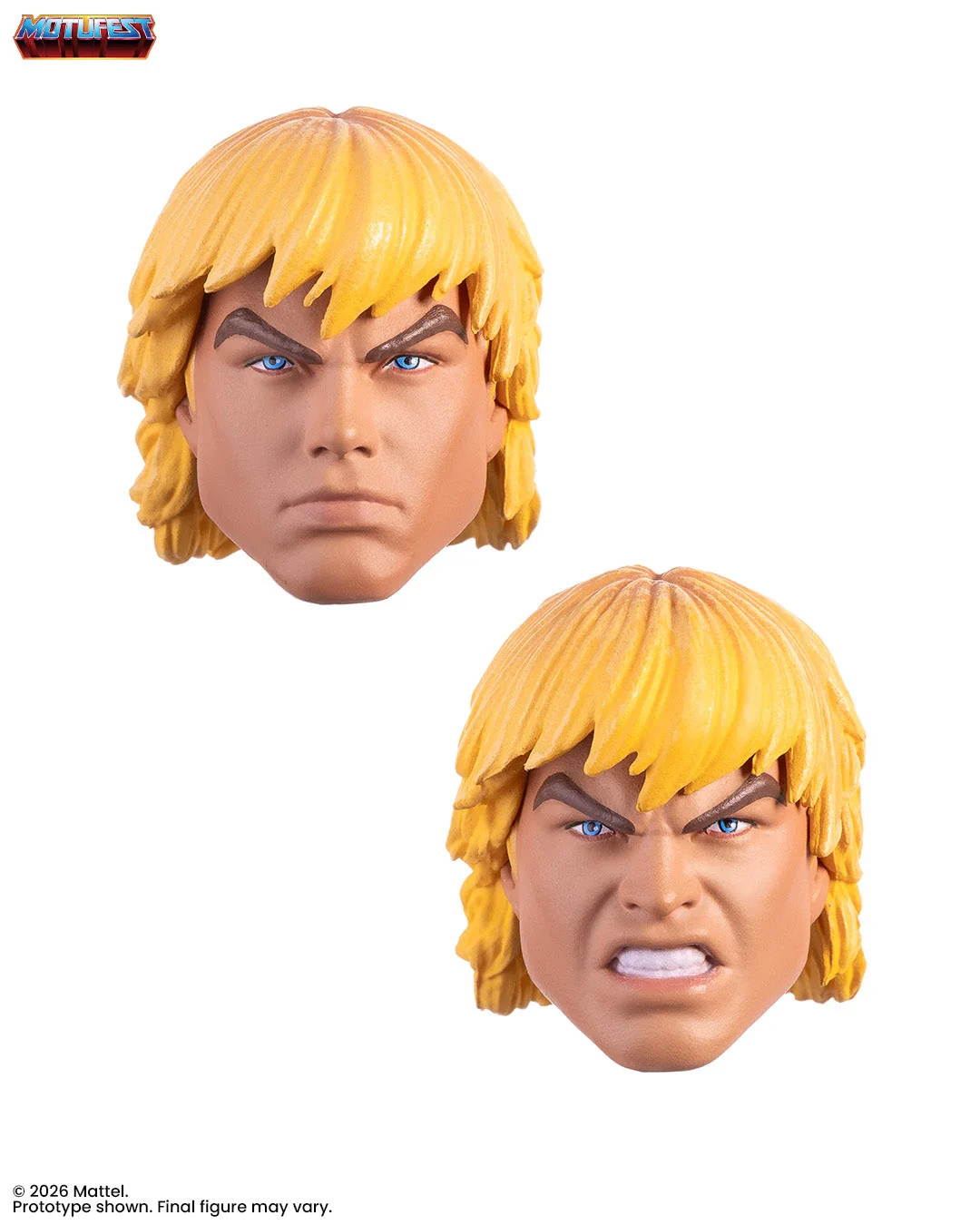 He-Man neutral and angry interchangeable portraits
