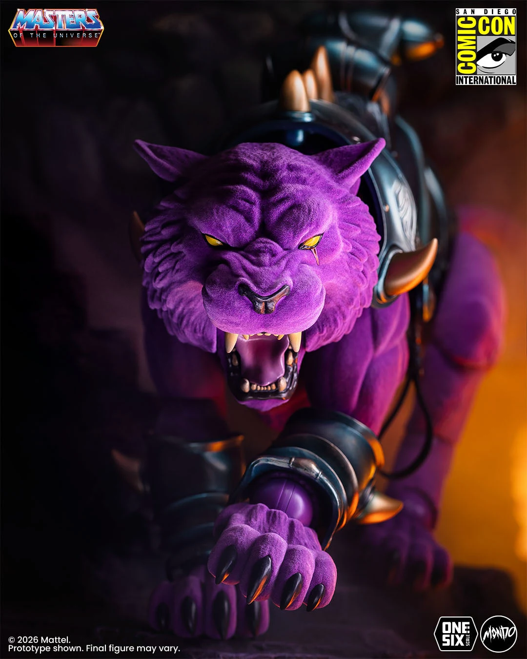 Masters of the Universe: Panthor 1/6 Scale Figure - Flocked Limited Edition