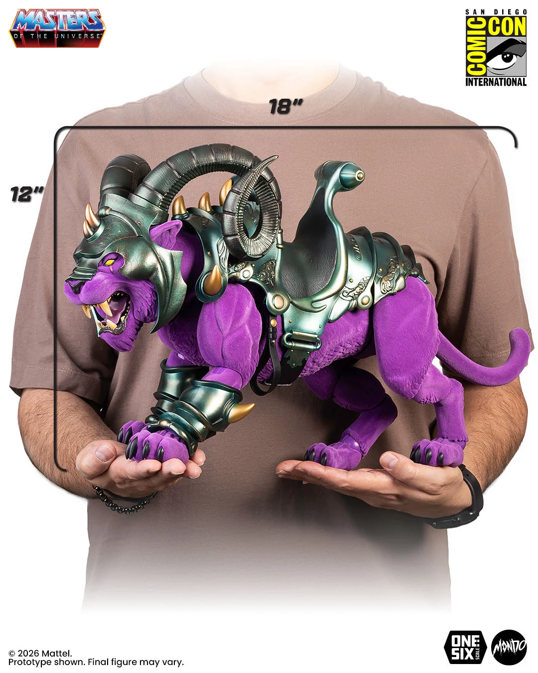 Masters of the Universe: Panthor 1/6 Scale Figure - Flocked Limited Edition