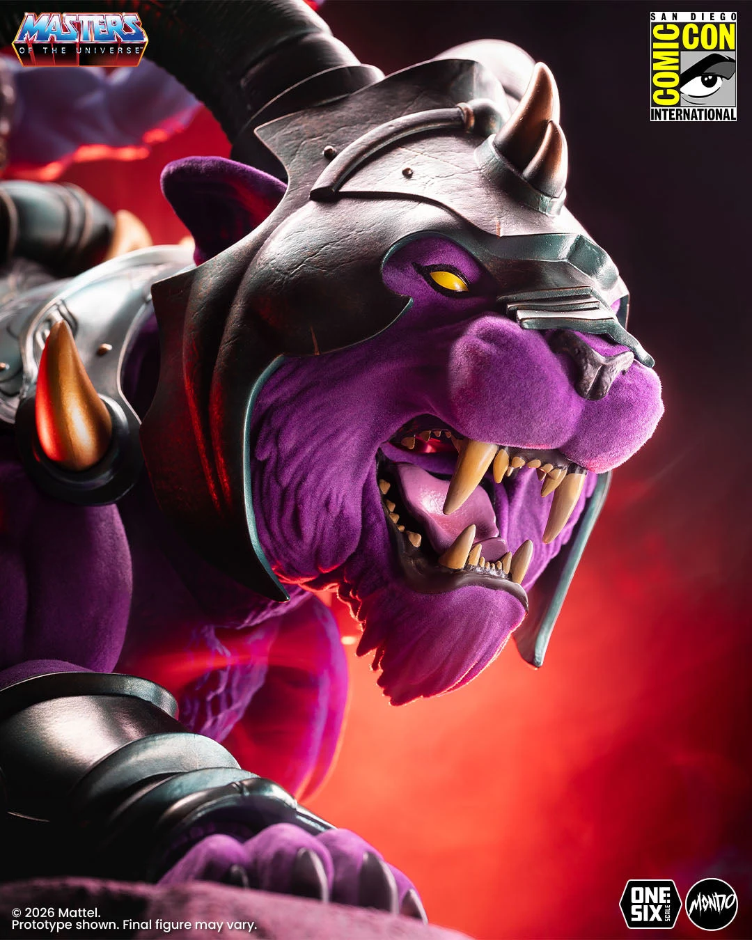 Masters of the Universe: Panthor 1/6 Scale Figure - Flocked Limited Edition