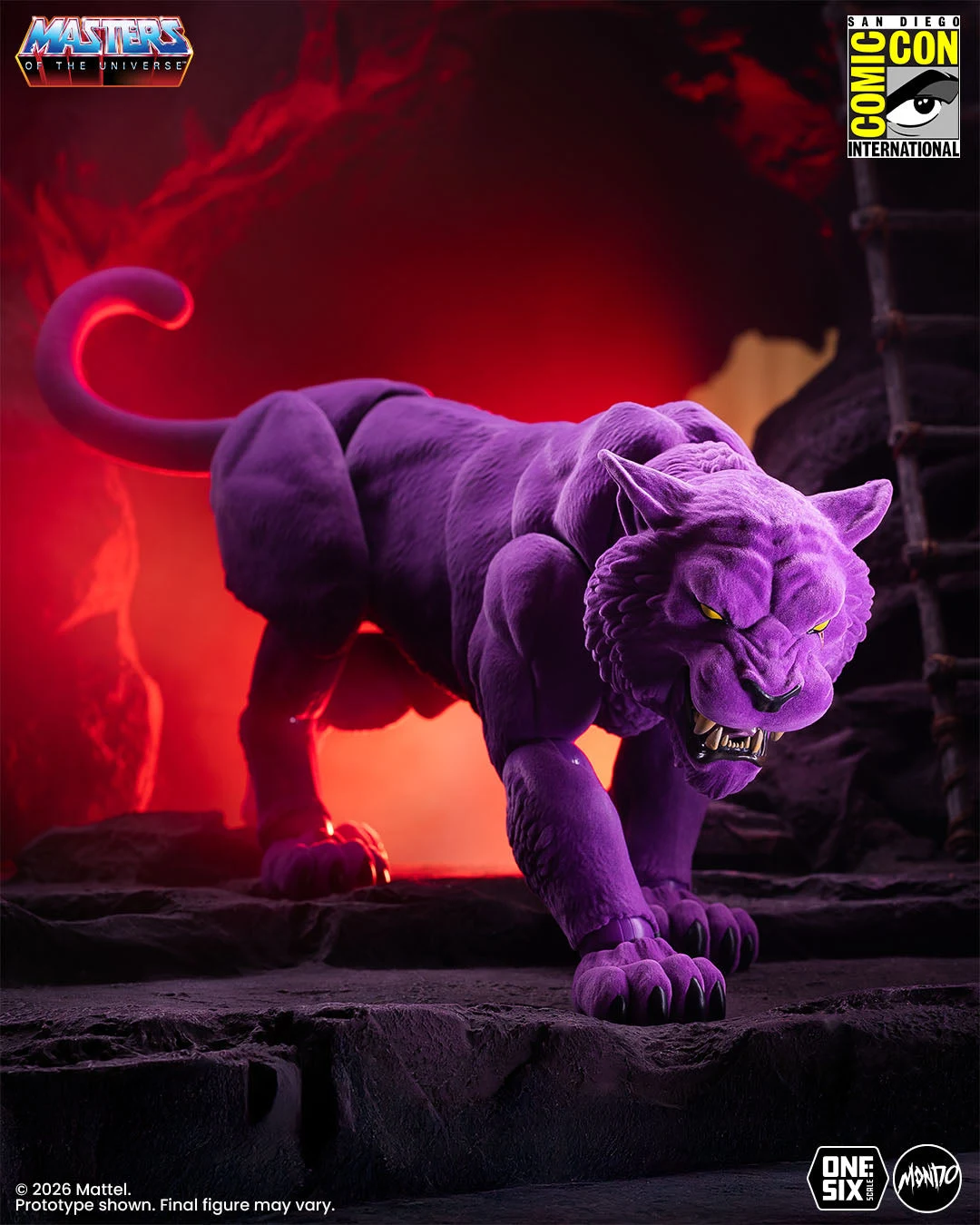 Masters of the Universe: Panthor 1/6 Scale Figure - Flocked Limited Edition